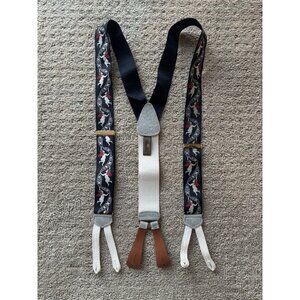 Trafalgar Cupid Cherub Suspenders Braces Angels Silk Leather Black Valentines